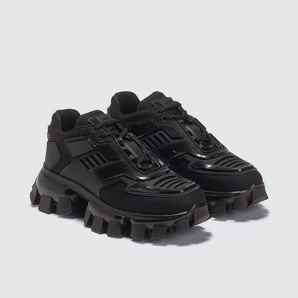 PRADA CLOUDBUST THUNDER BLACK SNEAKERS MEN’S SIZE EU 42-43/ US 9.5 - Picture 1 of 4